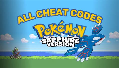 pokemon sapphire cheats codes